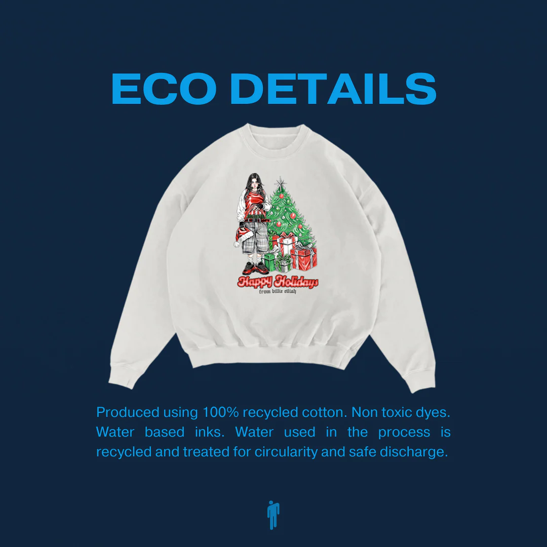 HAPPY HOLIDAYS CREWNECK BLANC - Image 2