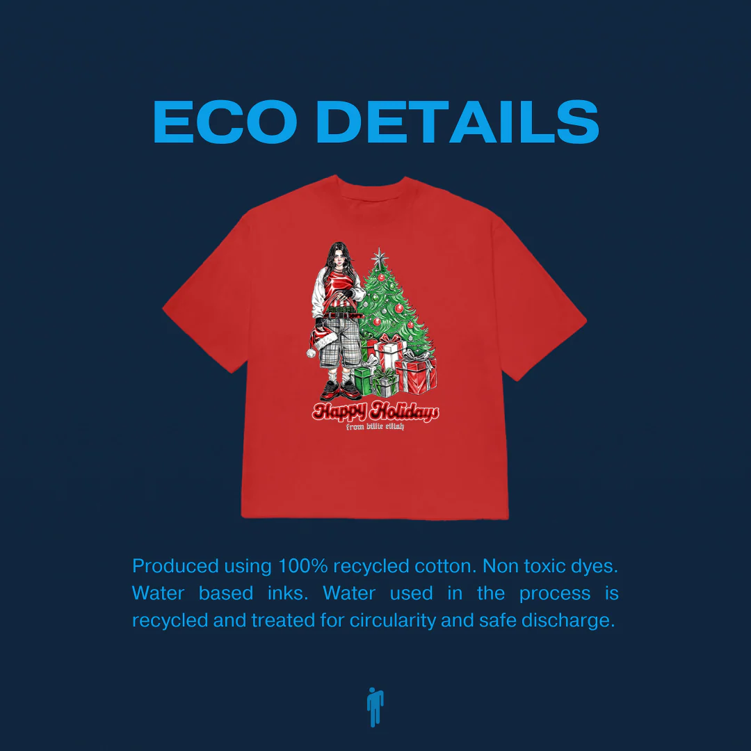 HAPPY HOLIDAYS TEE-SHIRT ROUGE - Image 5